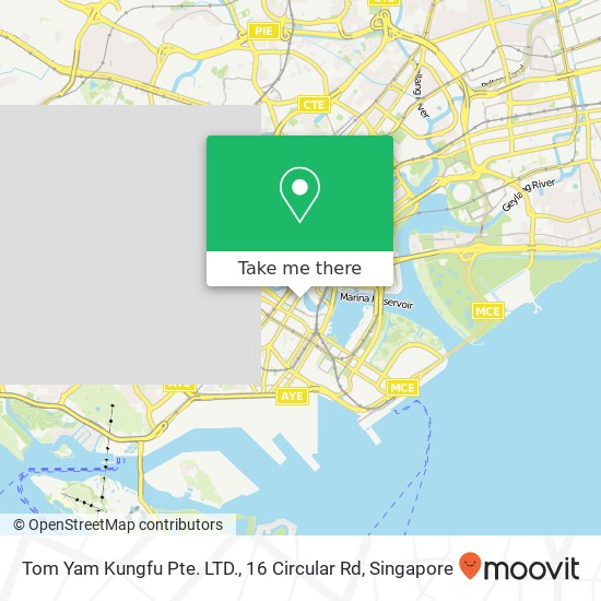 Tom Yam Kungfu Pte. LTD., 16 Circular Rd地图