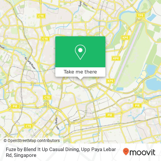 Fuze by Blend It Up Casual Dining, Upp Paya Lebar Rd地图