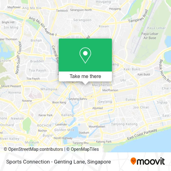 Sports Connection - Genting Lane map