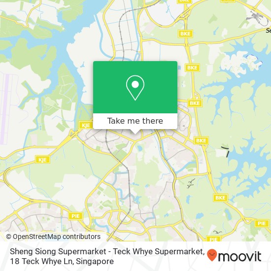 Sheng Siong Supermarket - Teck Whye Supermarket, 18 Teck Whye Ln map