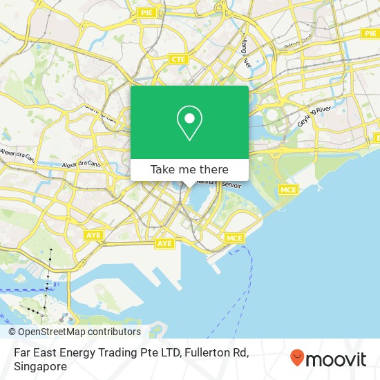 Far East Energy Trading Pte LTD, Fullerton Rd map
