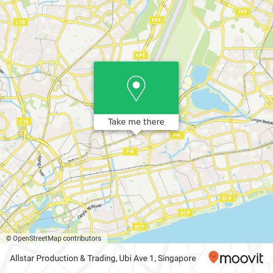 Allstar Production & Trading, Ubi Ave 1地图