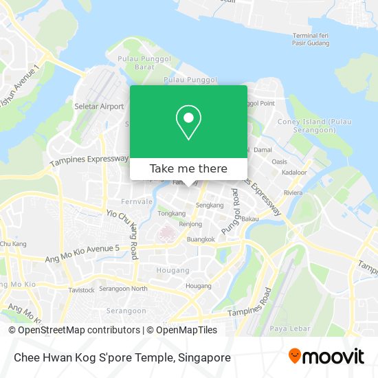 Chee Hwan Kog S'pore Temple map