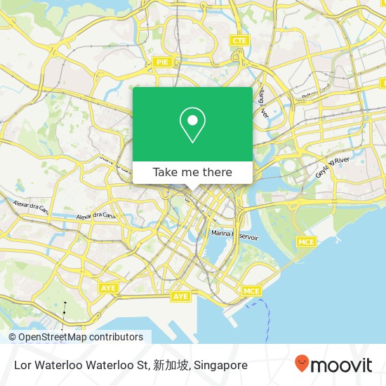 Lor Waterloo Waterloo St, 新加坡地图