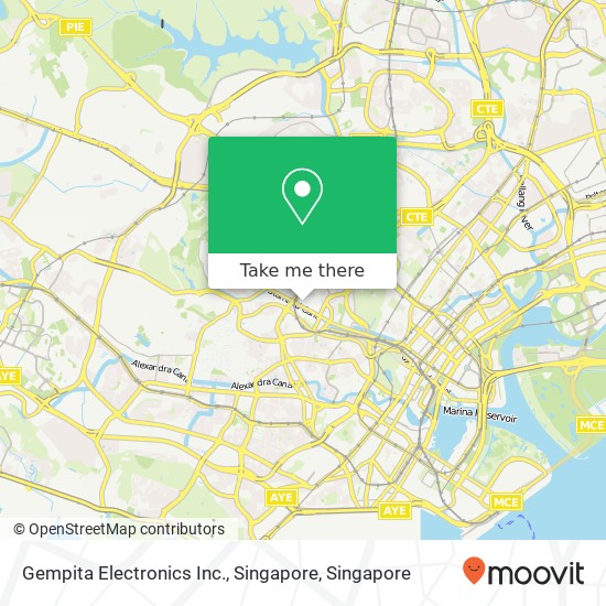 Gempita Electronics Inc., Singapore map