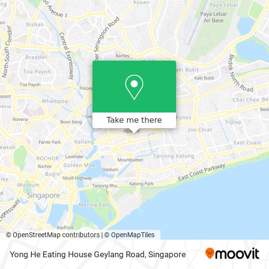Yong He Eating House Geylang Road map