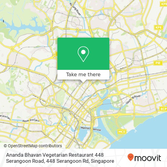 Ananda Bhavan Vegetarian Restaurant 448 Serangoon Road, 448 Serangoon Rd地图