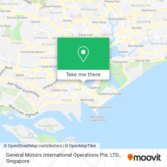 General Motors International Operations Pte. LTD. map
