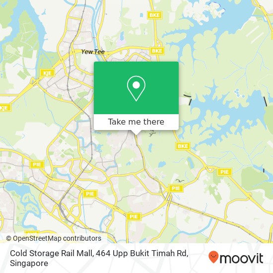 Cold Storage Rail Mall, 464 Upp Bukit Timah Rd地图