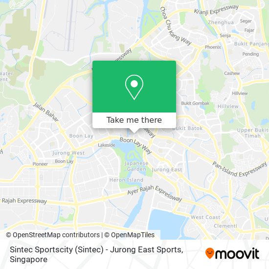 Sintec Sportscity (Sintec) - Jurong East Sports map