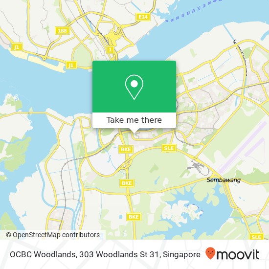 OCBC Woodlands, 303 Woodlands St 31地图