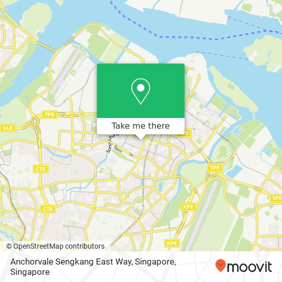 Anchorvale Sengkang East Way, Singapore map