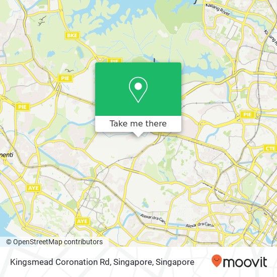 Kingsmead Coronation Rd, Singapore map