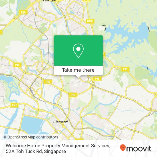 Welcome Home Property Management Services, 52A Toh Tuck Rd map