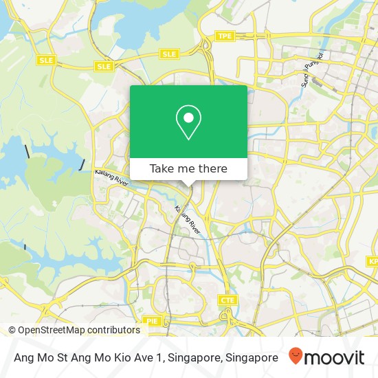 Ang Mo St Ang Mo Kio Ave 1, Singapore map