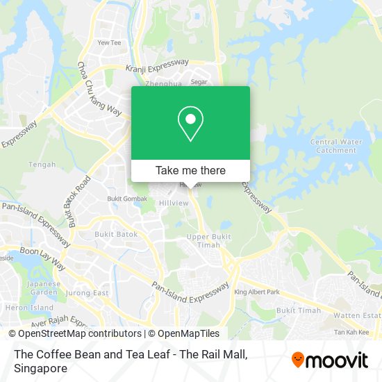 The Coffee Bean and Tea Leaf - The Rail Mall map