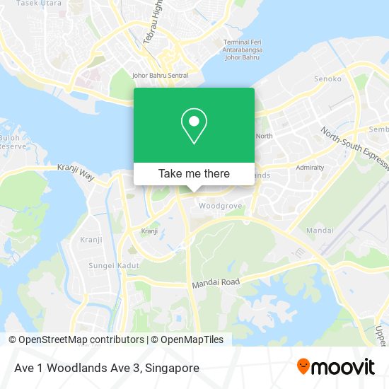 Ave 1 Woodlands Ave 3地图