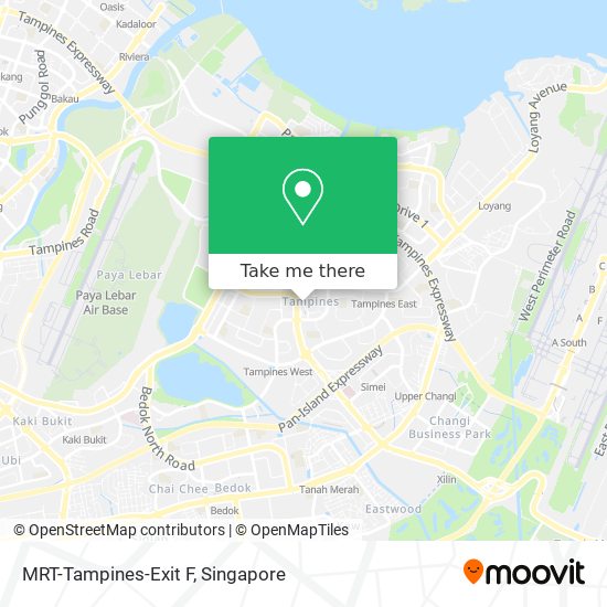 MRT-Tampines-Exit F map