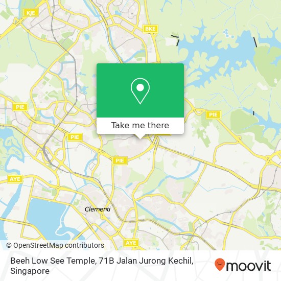 Beeh Low See Temple, 71B Jalan Jurong Kechil map