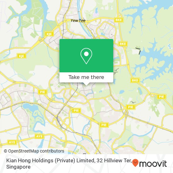 Kian Hong Holdings (Private) Limited, 32 Hillview Ter地图