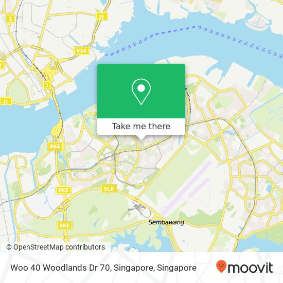 Woo 40 Woodlands Dr 70, Singapore map