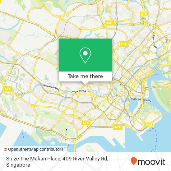Spize The Makan Place, 409 River Valley Rd地图