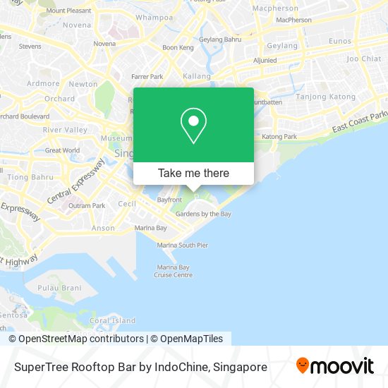 SuperTree Rooftop Bar by IndoChine map