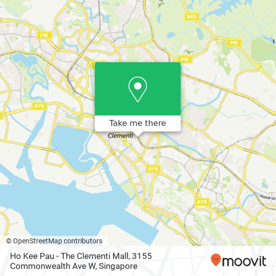 Ho Kee Pau - The Clementi Mall, 3155 Commonwealth Ave W地图