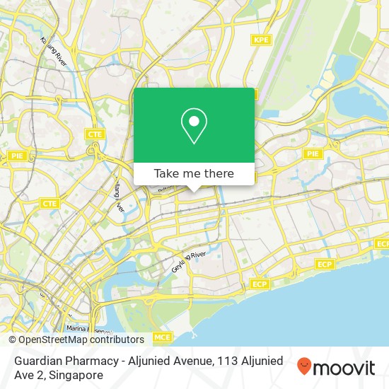Guardian Pharmacy - Aljunied Avenue, 113 Aljunied Ave 2 map
