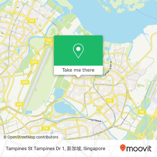 Tampines St Tampines Dr 1, 新加坡 map