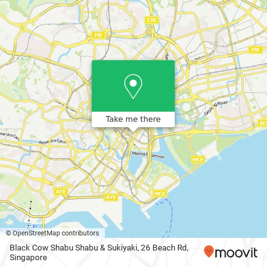 Black Cow Shabu Shabu & Sukiyaki, 26 Beach Rd map