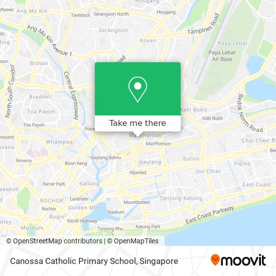 Canossa Catholic Primary School map