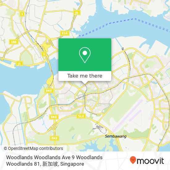 Woodlands Woodlands Ave 9 Woodlands Woodlands 81, 新加坡 map