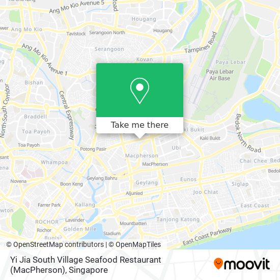 Yi Jia South Village Seafood Restaurant (MacPherson) map