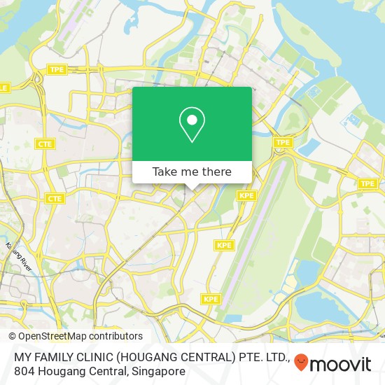 MY FAMILY CLINIC (HOUGANG CENTRAL) PTE. LTD., 804 Hougang Central地图