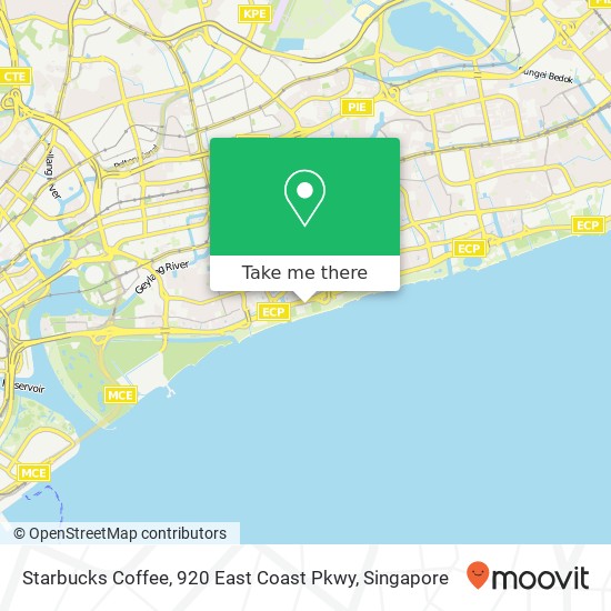 Starbucks Coffee, 920 East Coast Pkwy map