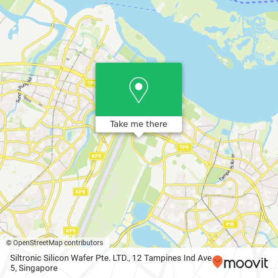 Siltronic Silicon Wafer Pte. LTD., 12 Tampines Ind Ave 5 map