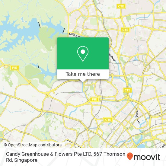 Candy Greenhouse & Flowers Pte LTD, 567 Thomson Rd地图