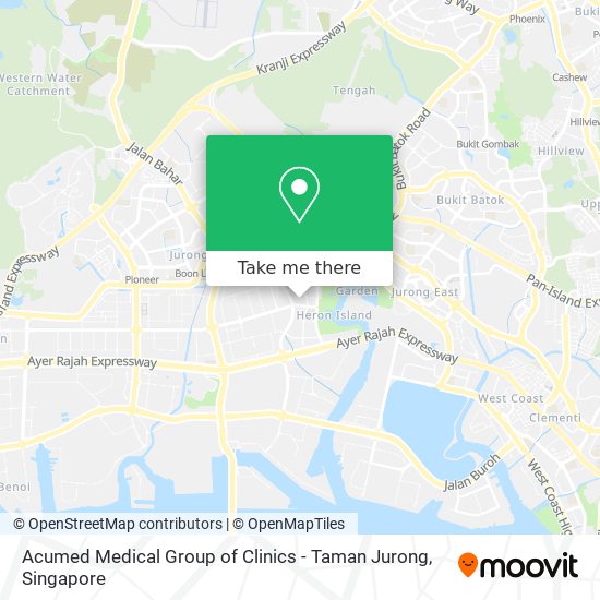 Acumed Medical Group of Clinics - Taman Jurong map