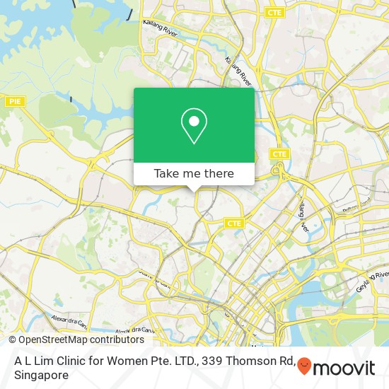 A L Lim Clinic for Women Pte. LTD., 339 Thomson Rd地图
