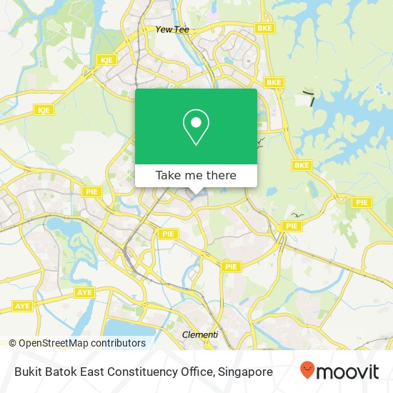 Bukit Batok East Constituency Office map