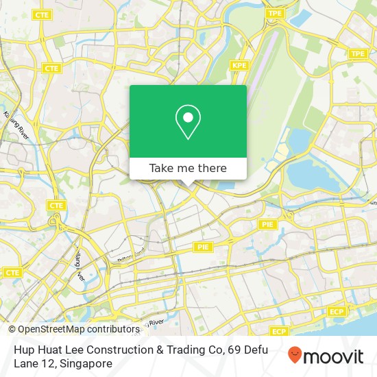 Hup Huat Lee Construction & Trading Co, 69 Defu Lane 12地图