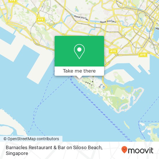 Barnacles Restaurant & Bar on Siloso Beach地图