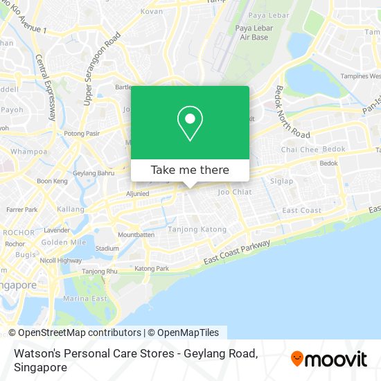 Watson's Personal Care Stores - Geylang Road地图