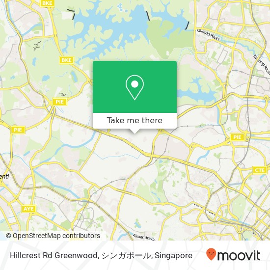Hillcrest Rd Greenwood, シンガポール地图