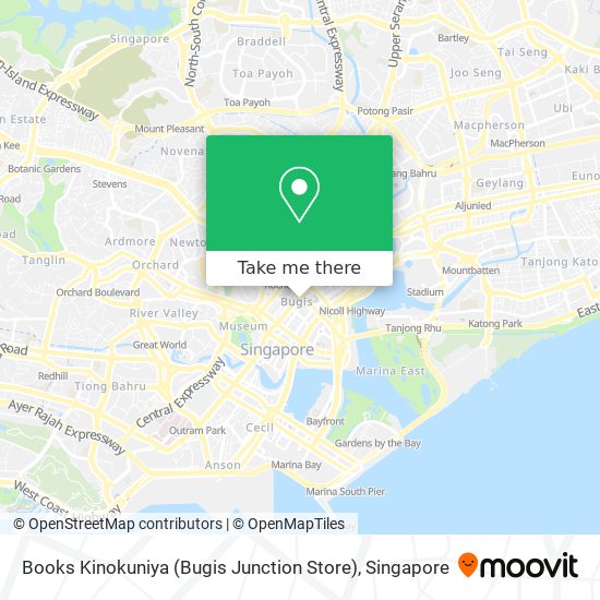 Books Kinokuniya (Bugis Junction Store) map