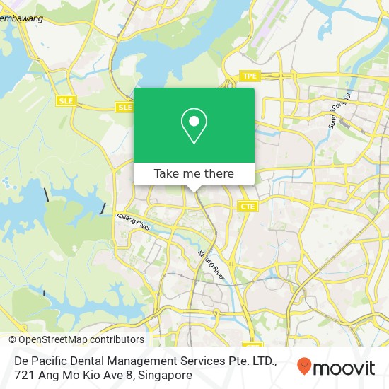 De Pacific Dental Management Services Pte. LTD., 721 Ang Mo Kio Ave 8 map