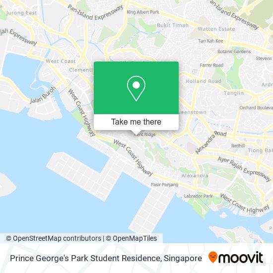 Prince George's Park Student Residence map