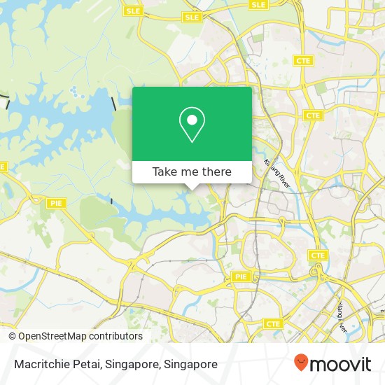 Macritchie Petai, Singapore map