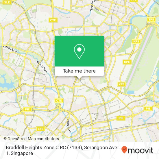 Braddell Heights Zone C RC (7133), Serangoon Ave 1 map